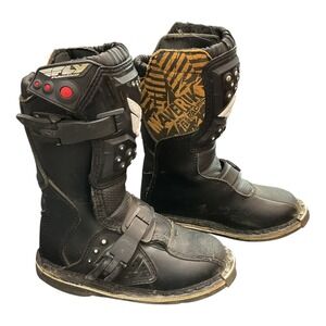 Fly Racing Maverick Size 11 Boots Mini Motocross Dirt Bike‎ Youth Off Road Black